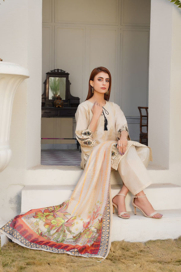 Doria Cotton Lawn Dream Ensemble 3pcs