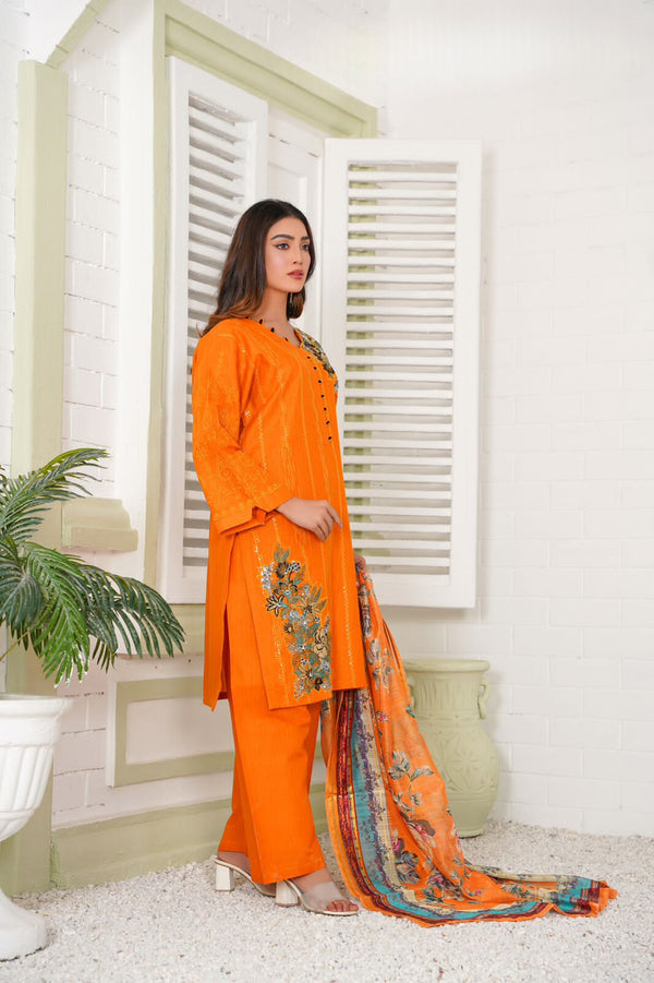 Embroidered Essence Ensemble 3pcs