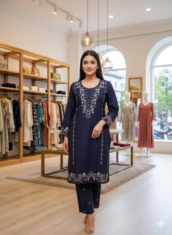 Chic  Navy  Dress – Luxury Ready to Wear