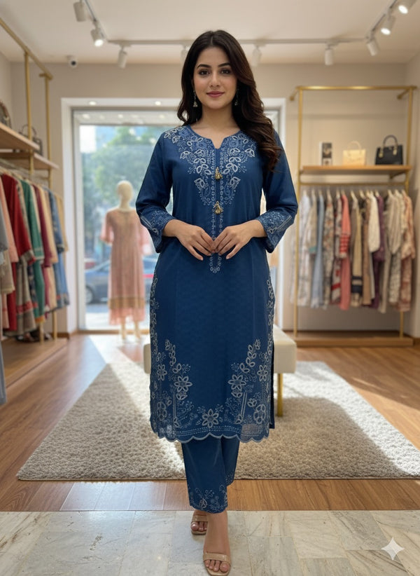 Chic Blue Dress – Luxury Ready to Wear