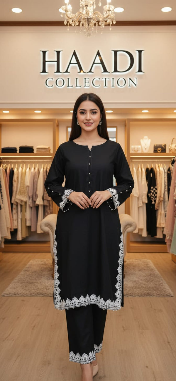 Chic Black Lace Dress – Luxury Ready to Wear